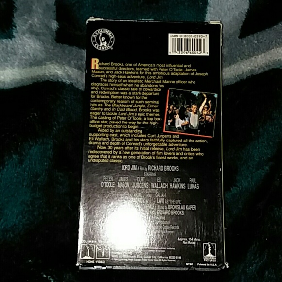 PETER O.TOOLE in LORD JIM MOVIE VHS TAPE - Picture 2 of 3